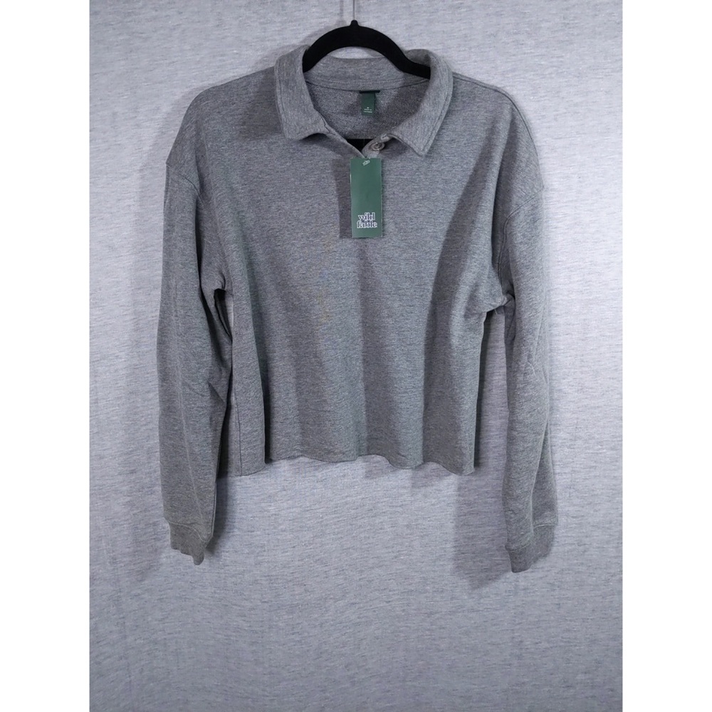 Wild Fable Cropped Polo Sweatshirt - Picture 4 of 16